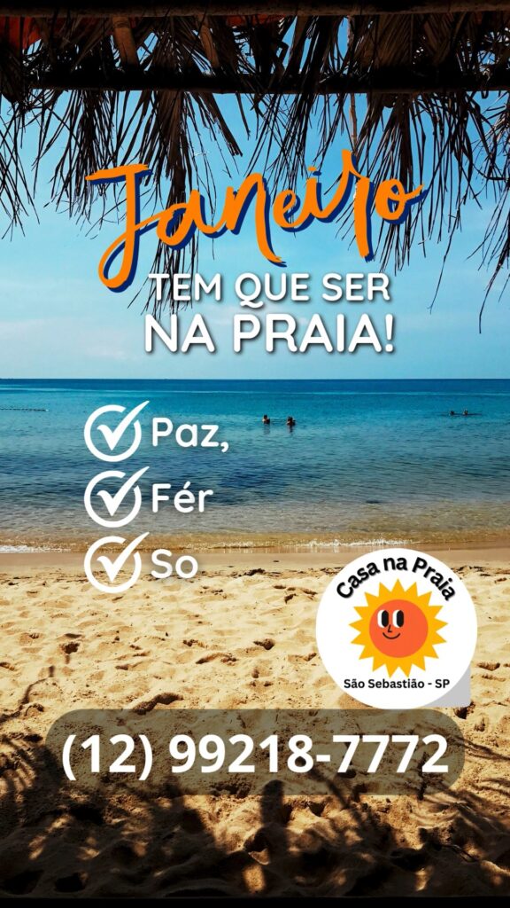 Promoção Janeiro na praia